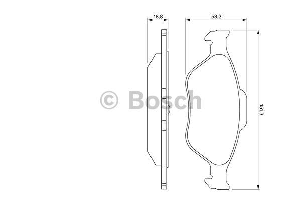 Bosch Гальмівні колодки, комплект – ціна 1129 UAH