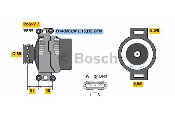 Генератор Bosch 0 124 655 014