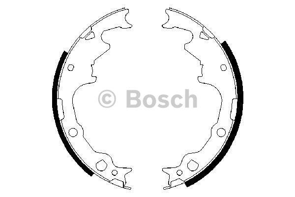 Колодки гальмівні барабанні, комплект Bosch 0 986 487 396