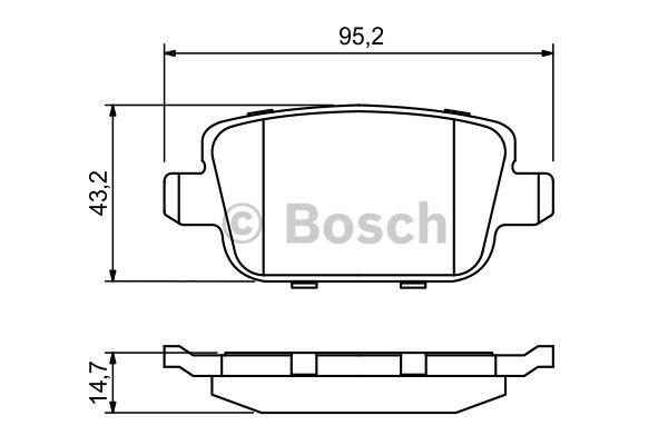 Bosch Гальмівні колодки, комплект – ціна 1135 UAH