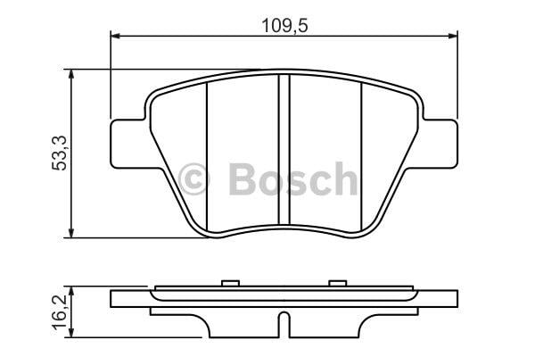 Bosch Гальмівні колодки задні, комплект – ціна 1523 UAH