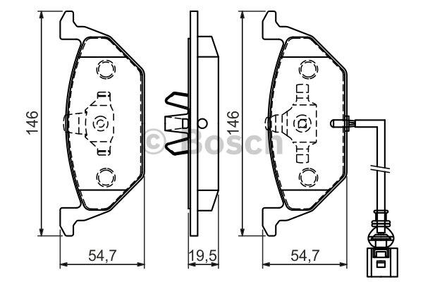 Bosch Гальмівні колодки, комплект – ціна 2459 UAH
