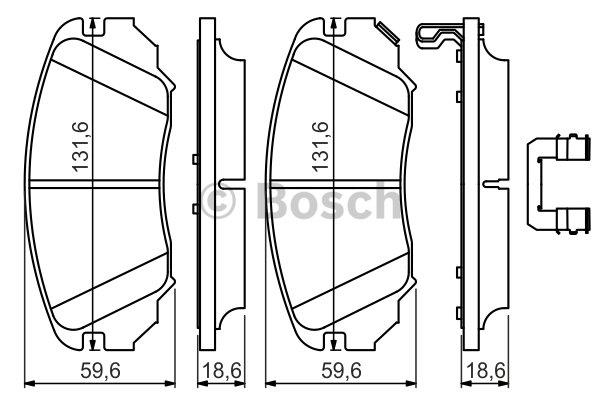 Bosch Гальмівні колодки, комплект – ціна 3093 UAH