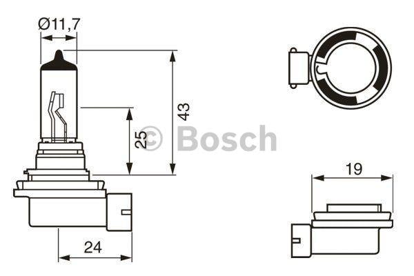 Bosch Лампа галогенна Bosch Pure Light 12В H11 55Вт – ціна 303 UAH