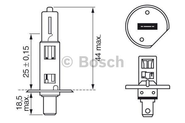 Bosch Лампа галогенна Bosch Plus 30 12В H1 55Вт +30% – ціна 73 UAH