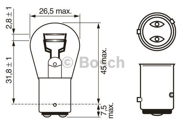 Bosch Лампа розжарювання P21&#x2F;4W 12V 21&#x2F;4W – ціна 40 UAH