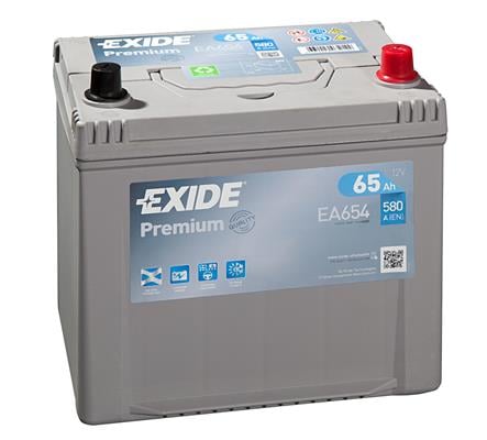 Батарея аккумуляторная Exide Premium 12В 65Ач 580А(EN) R+ Exide EA654