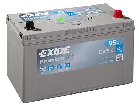 Exide EA954 Акумулятор Exide Premium 12В 95Ач 800А(EN) R+ EA954: Купити в Україні - Добра ціна на EXIST.UA!