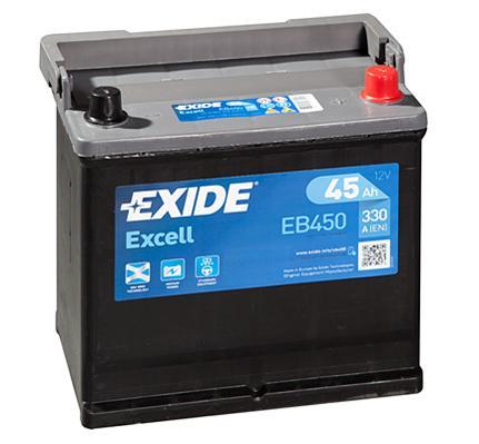 Exide EB450 Акумулятор Exide Excell 12В 45Ач 330А(EN) R+ EB450: Приваблива ціна - Купити в Україні на EXIST.UA!