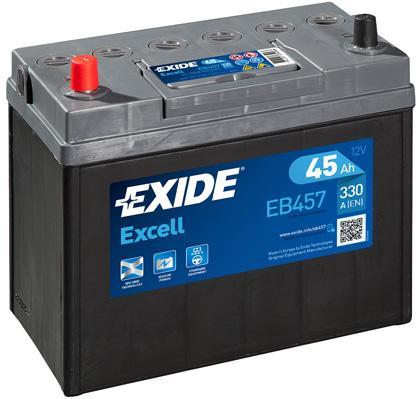 Exide EB457 Акумулятор Exide Excell 12В 45Ач 330А(EN) L+ EB457: Приваблива ціна - Купити в Україні на EXIST.UA!