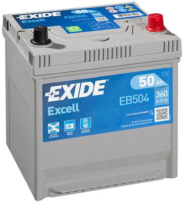 Exide EB504 Акумулятор Exide Excell 12В 50Ач 360А(EN) R+ EB504: Купити в Україні - Добра ціна на EXIST.UA!
