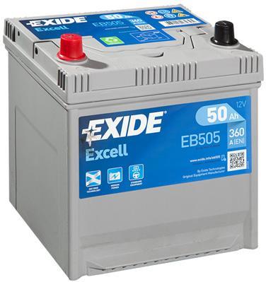 Exide EB505 Акумулятор Exide Excell 12В 50Ач 360А(EN) L+ EB505: Купити в Україні - Добра ціна на EXIST.UA!
