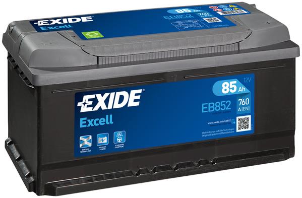 Exide EB852 Акумулятор Exide Excell 12В 85Ач 760А(EN) R+ EB852: Купити в Україні - Добра ціна на EXIST.UA!