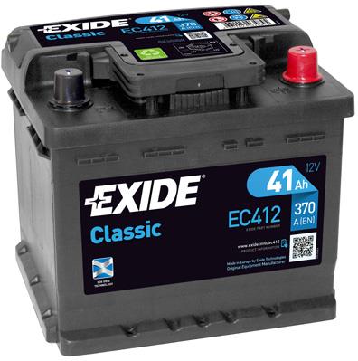 Батарея аккумуляторная Exide Classic 12В 41Ач 370А(EN) R+ Exide EC412