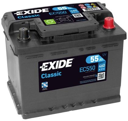 Exide EC550 Акумулятор Exide Classic 12В 55Ач 460А(EN) R+ EC550: Купити в Україні - Добра ціна на EXIST.UA!