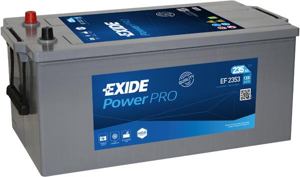 Exide EF2353 Акумулятор Exide PowerPRO 12В 235Ач 1300А(EN) L+ EF2353: Купити в Україні - Добра ціна на EXIST.UA!
