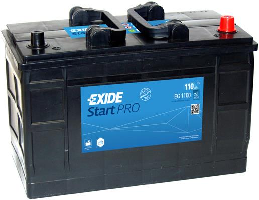 Exide EG1100 Акумулятор Exide StartPRO 12В 110Ач 750А(EN) R+ EG1100: Купити в Україні - Добра ціна на EXIST.UA!