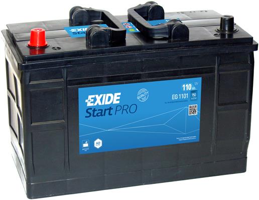 Exide EG1101 Акумулятор Exide StartPRO 12В 110Ач 750А(EN) L+ EG1101: Приваблива ціна - Купити в Україні на EXIST.UA!