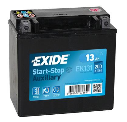 Exide EK131 Акумулятор Exide Start-StopAuxiliary 12В 13Ач 200А(EN) L+ EK131: Купити в Україні - Добра ціна на EXIST.UA!