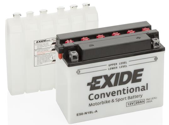 Exide E50-N18L-A Акумулятор Exide Conventional 12В 20Ач 260А(EN) R+ E50N18LA: Приваблива ціна - Купити в Україні на EXIST.UA!
