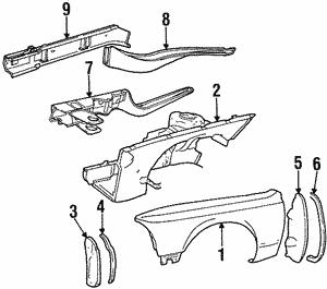 41351900283 BMW Крило