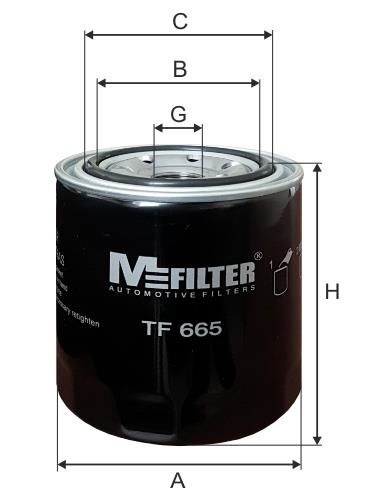 M-Filter TF 665 Фільтр масляний TF665: Купити в Україні - Добра ціна на EXIST.UA!