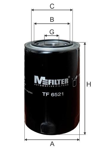 M-Filter TF 6521 Фільтр масляний TF6521: Приваблива ціна - Купити в Україні на EXIST.UA! TF6521 M-Filter Фільтр масляний