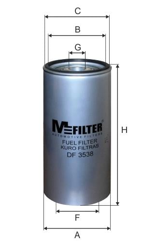 M-Filter DF 3538 Фільтр палива DF3538: Купити в Україні - Добра ціна на EXIST.UA!