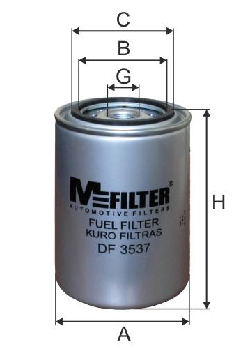 M-Filter DF 3537 Фільтр палива DF3537: Приваблива ціна - Купити в Україні на EXIST.UA!