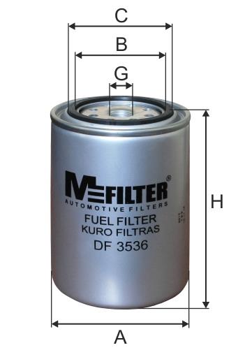 M-Filter DF 3536 Фільтр палива DF3536: Приваблива ціна - Купити в Україні на EXIST.UA!