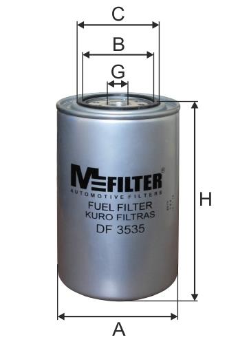 M-Filter DF 3535 Фільтр палива DF3535: Приваблива ціна - Купити в Україні на EXIST.UA!
