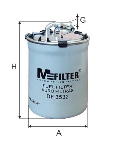 M-Filter DF 3532 Фільтр палива DF3532: Купити в Україні - Добра ціна на EXIST.UA!
