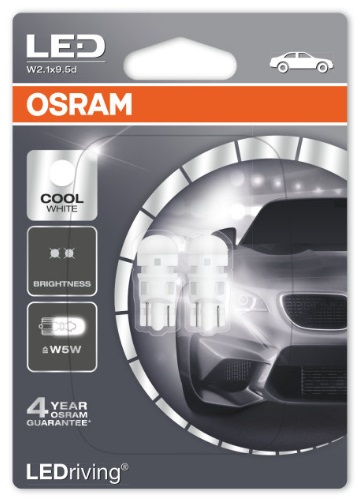 Osram 2880CW-02B Лампа світлодіодна Osram LEDriving CoolWhite T10 12V W2,1x9,5d (2 шт.) 2880CW02B: Купити в Україні - Добра ціна на EXIST.UA!