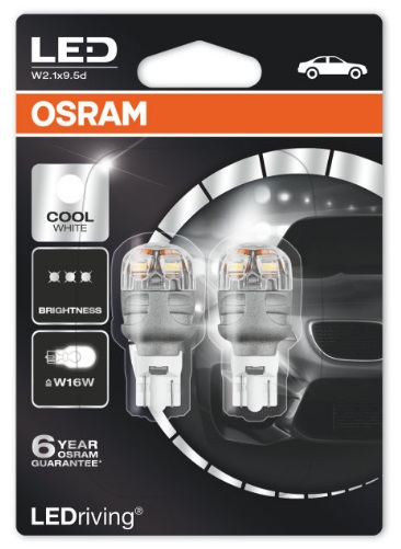 Osram 9213CW-02B Лампа світлодіодна Osram LEDriving Premium T15 12V W2,1x9,5d (2 шт.) 9213CW02B: Купити в Україні - Добра ціна на EXIST.UA!