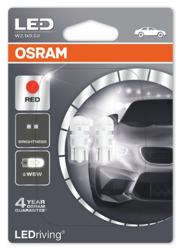 Osram 2880R-02B Лампа світлодіодна Osram LEDriving Standart T10 12V W2,1x9,5d (2 шт.) 2880R02B: Купити в Україні - Добра ціна на EXIST.UA!