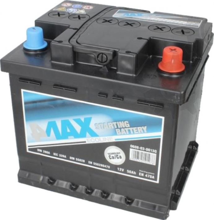 4max 0608-03-0013Q Акумулятор 4max Ecoline 12В 50Ач 470А(EN) R+ 0608030013Q: Купити в Україні - Добра ціна на EXIST.UA!
