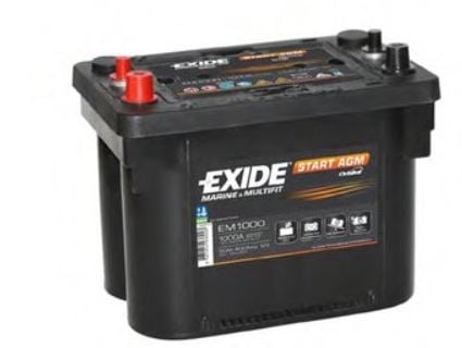 Exide EM1000 Акумулятор Exide Start AGM 12В 50Ач 800А(EN) L+ EM1000: Купити в Україні - Добра ціна на EXIST.UA!
