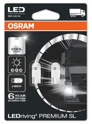 Osram 2824WW-02B Лампа світлодіодна Osram LEDriving WarmWhite T10 24V W2,1x9,5d (2 шт.) 2824WW02B: Купити в Україні - Добра ціна на EXIST.UA!