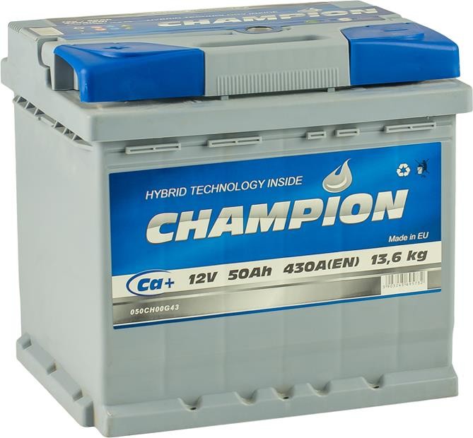 Champion Battery CHG50-1 Акумулятор Champion Battery 12В 50Ач 430А(EN) L+ CHG501: Купити в Україні - Добра ціна на EXIST.UA!