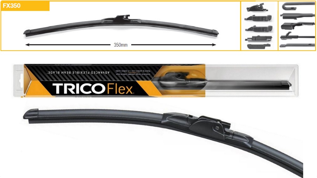 Trico FX350 Щітка склоочисника безкаркасна Trico Flex 350 мм (14") FX350: Купити в Україні - Добра ціна на EXIST.UA!