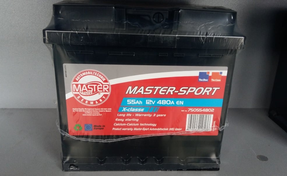 Master-sport 780554807 Акумулятор Master-sport 12В 55Ач 480А(EN) L+ 780554807: Купити в Україні - Добра ціна на EXIST.UA!