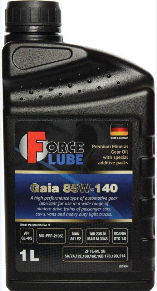 Force lube 163160103 Олива трансміссійна Force lube Gaia 85W-140, 1 л 163160103: Купити в Україні - Добра ціна на EXIST.UA!