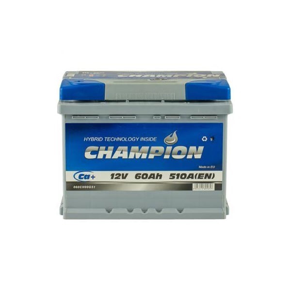 Champion Battery CHG60-1 Акумулятор Champion Battery 12В 60Ач 510А(EN) L+ CHG601: Купити в Україні - Добра ціна на EXIST.UA!