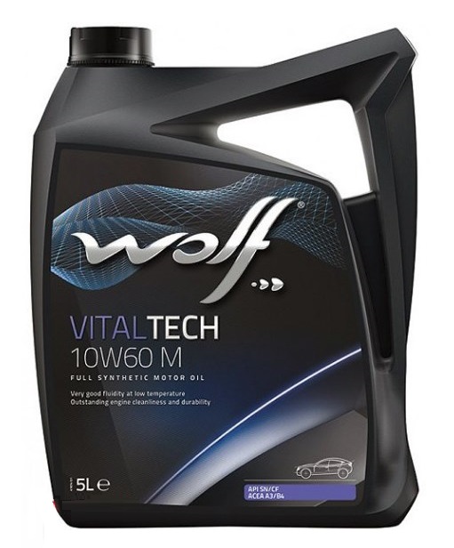 Wolf 8335808 Моторна олива Wolf VitalTech M 10W-60, 5л 8335808: Купити в Україні - Добра ціна на EXIST.UA!