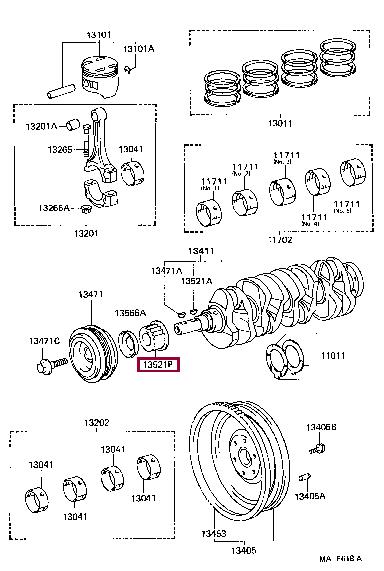 Купить Toyota 13521-74040 по низкой цене в Украине!
