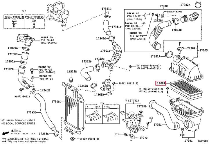 Toyota 17801-0N060 Топливный фильтр 178010N060: Отличная цена - Купить в Украине на EXIST.UA! 178010N060 Toyota Топливный фильтр