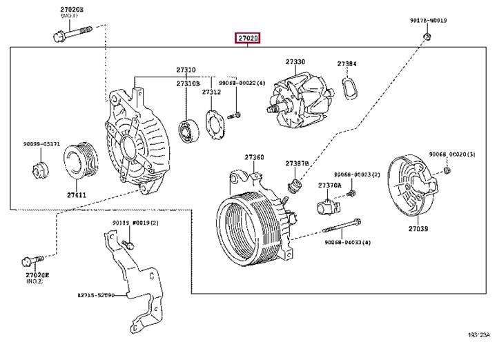 Генератор авто Toyota Auris (Тойота Аурис): 270600Y060 Toyota Генератор