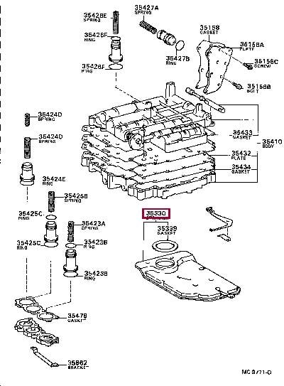 3533012020 Toyota Фильтр АКПП
