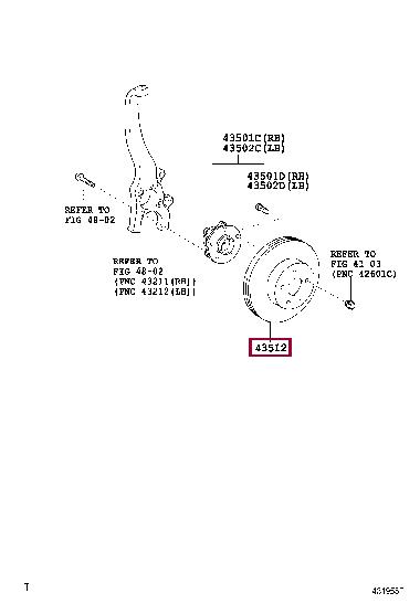 Toyota 43512-0W060 Диск гальмівний 435120W060: Купити в Україні - Добра ціна на EXIST.UA!