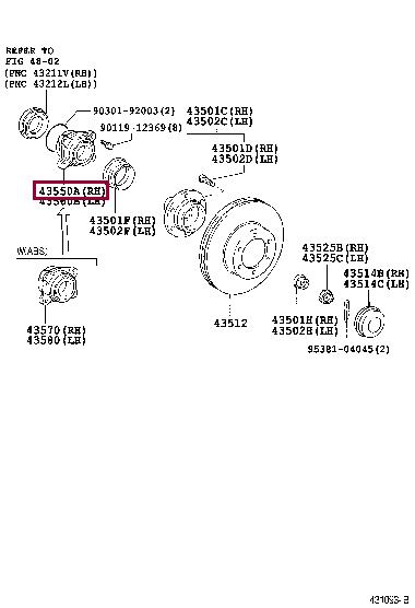 Toyota 43560-60010 Підшипник маточини колеса 4356060010: Купити в Україні - Добра ціна на EXIST.UA!